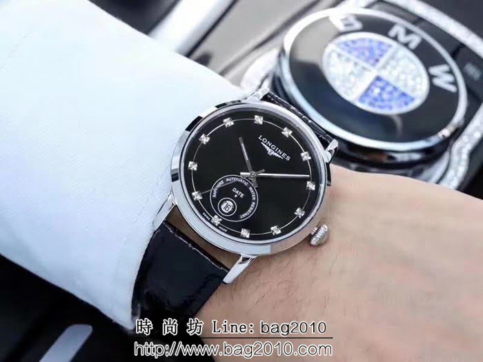 LONGINES浪琴 2018全新簡約商務男士機械腕表 WSS1833